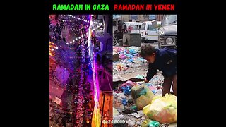 Celebrating Ramadan - Gaza vs Yemen. Where is there Famine? Where are the "Poor Yemens" protests?