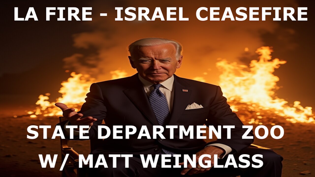 LA FIRE/ISRAEL CEASEFIRE/STATE DEPT SCENE- W/ MATT WEINGLASS - ACTIVIST, WRITER, DIRECTOR, PRODUCER.