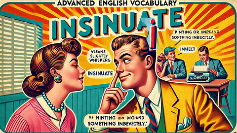 Vocabulary and Pronunciation "INSINUATE" Advanced English