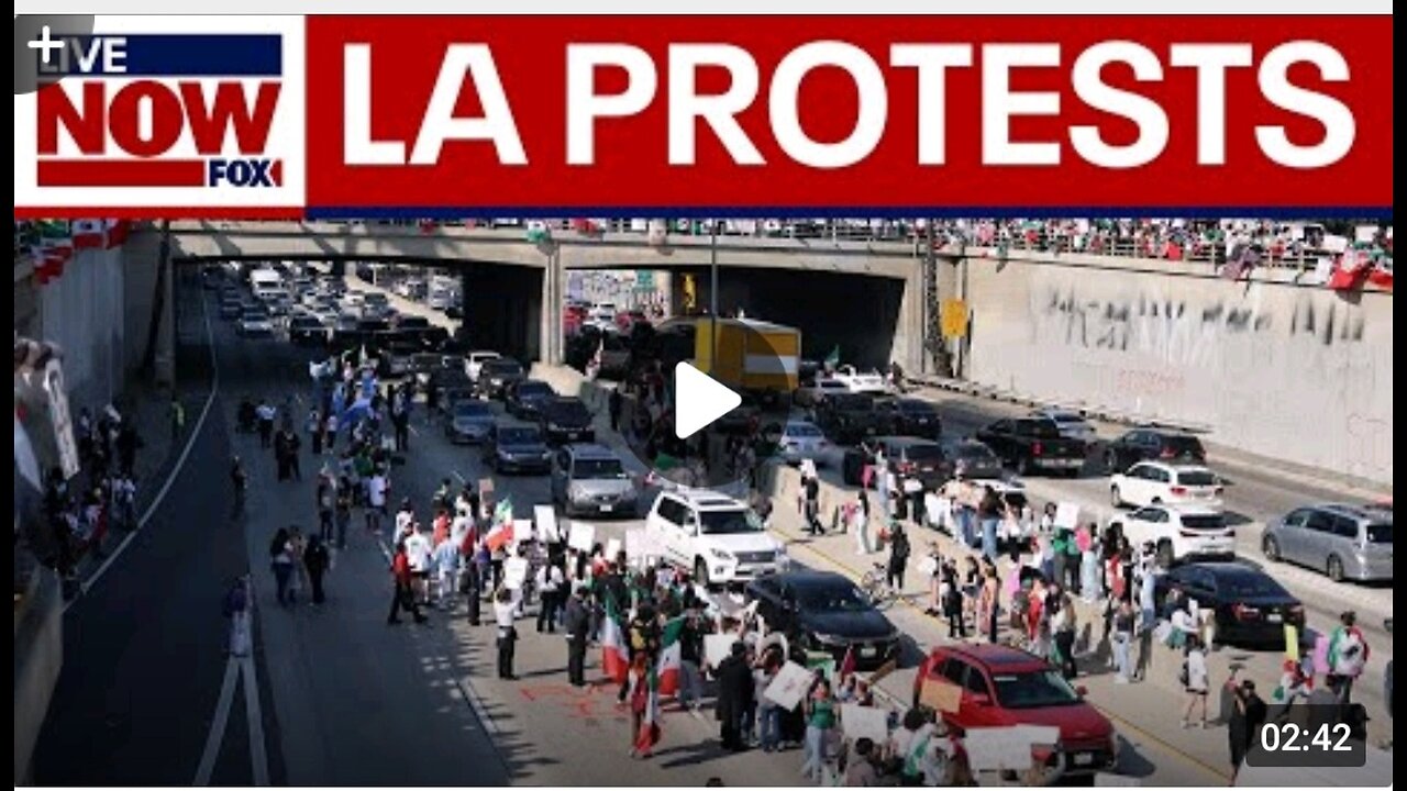 WATCH__Anti-ICE_protesters_block_freeway_in_LA