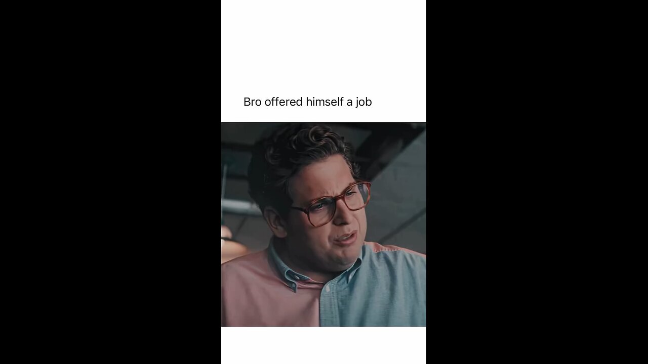 Bro offered himself a job 😬