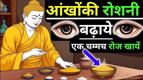 1 चम्मच रोज खाये आँखों की रोशनी बढ़ाये। Buddhist StoryTo Improve Eyesight