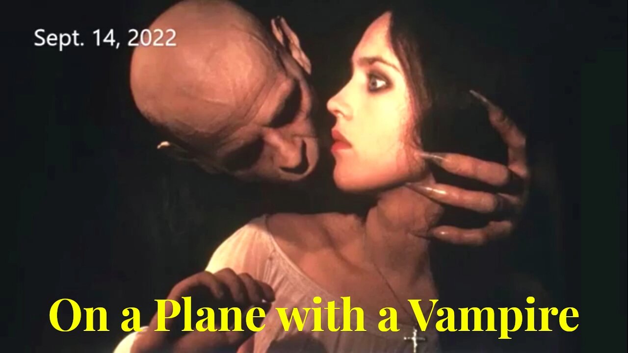 ON A PLANE WITH A VAMPIRE. TAKE IT OR LEAVE IT.