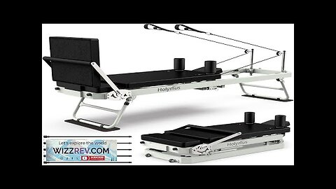 Pro 75" Pilates Reformer Machine with Dual Resistance Springs and Cords Foldable Review