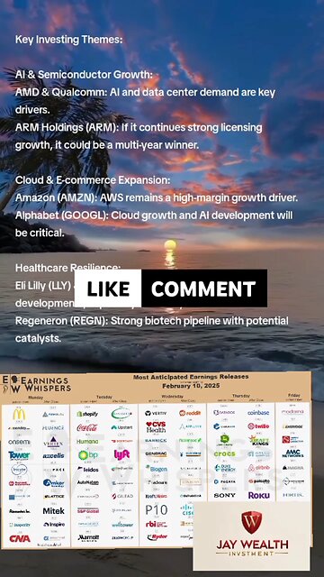 EARNING RELEASE: COCA-COLA, MCDONALD'S, AMD, QUALCOMM, AMAZON, LILLY, PFIZER