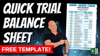 How To Create A Trial Balance Sheet In Excel In Minutes