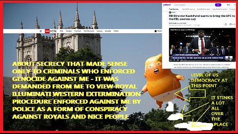 IT WAS DEMANDED FROM ME TO VIEW ROYAL ILLUMINATI EXTERMINATION PROCEDURE AS A CONSPIRACY