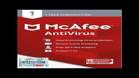 McAfee AntiVirus Protection 1 PC (Windows)| Internet Security Software 1 Review