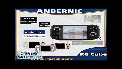 ANBERNIC RG Cube Retro Handheld Game Console video game consoles Android 13 Review