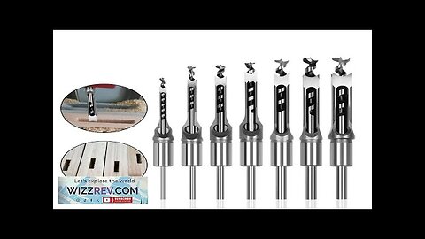 7PCS Woodworking Square Hole Drill Bit Mortising Chisel Drill Auger Drill Core Review