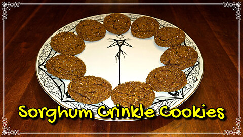 Sorghum Crinkle Cookies