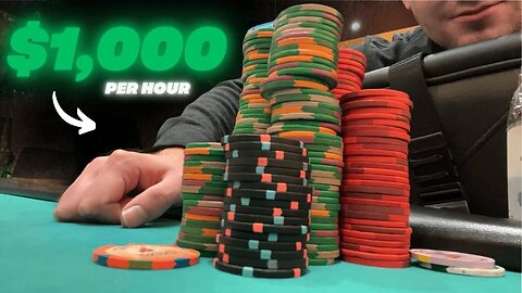 This Poker Hand Made My Opponent Rage Quit... ($1,000/hr)