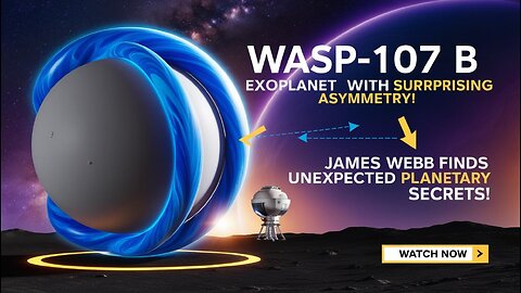 "Astronomers Find Surprising Atmospheric Asymmetry on Exoplanet WASP-107 b!"