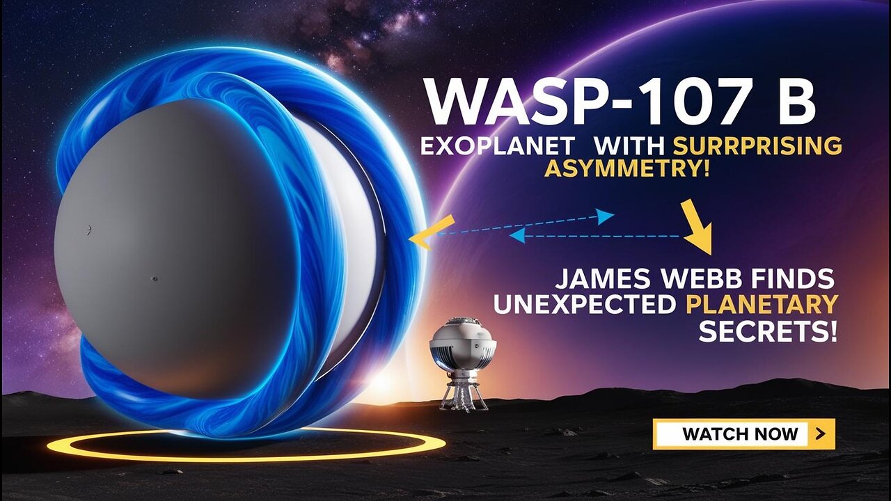 "Astronomers Find Surprising Atmospheric Asymmetry on Exoplanet WASP-107 b!"