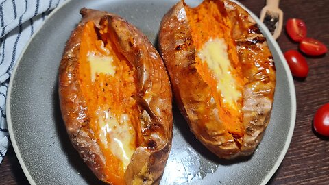 Perfect Baked Sweet Potato | Easy Sweet Potato Recipe 🍠