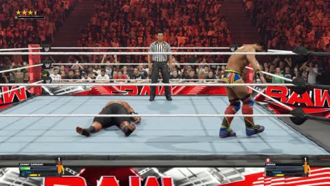 Johnny Gargano VS Umaga Raw S 1 E 77