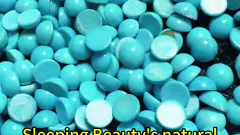 2025-0121-01 Sleeping Beauty's natural raw turquoise, which has passed GIA jewelry testing