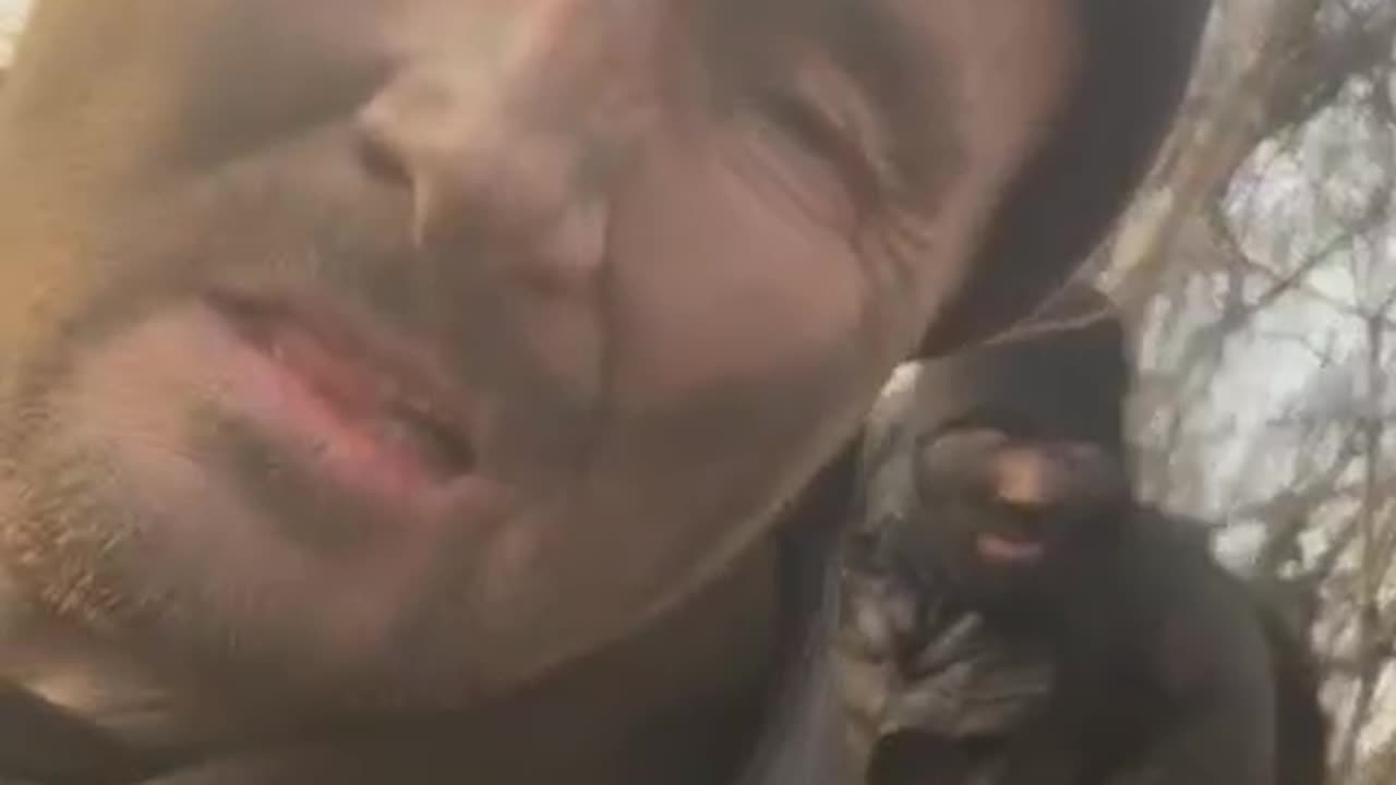 Soldiers Form Aida and Akhmat the Moment After Exiting the Pipeline Near the Kubatkino Farm