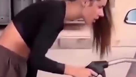 Can she fuel her car?