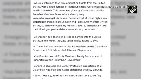 Why Did Colombian President Gustavo Petro take a U-Turn within hrs after Donald Trump’s tariff call_