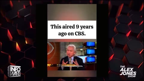 Alex shows old CBS clip with Michio Kaku talking about weather lasers