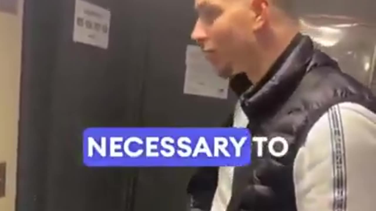 Muslims in France find a surprise in their apartment building's elevator.