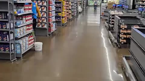 This was recorded inside Walmart in Katy, Texas This is at 8:30pm and the