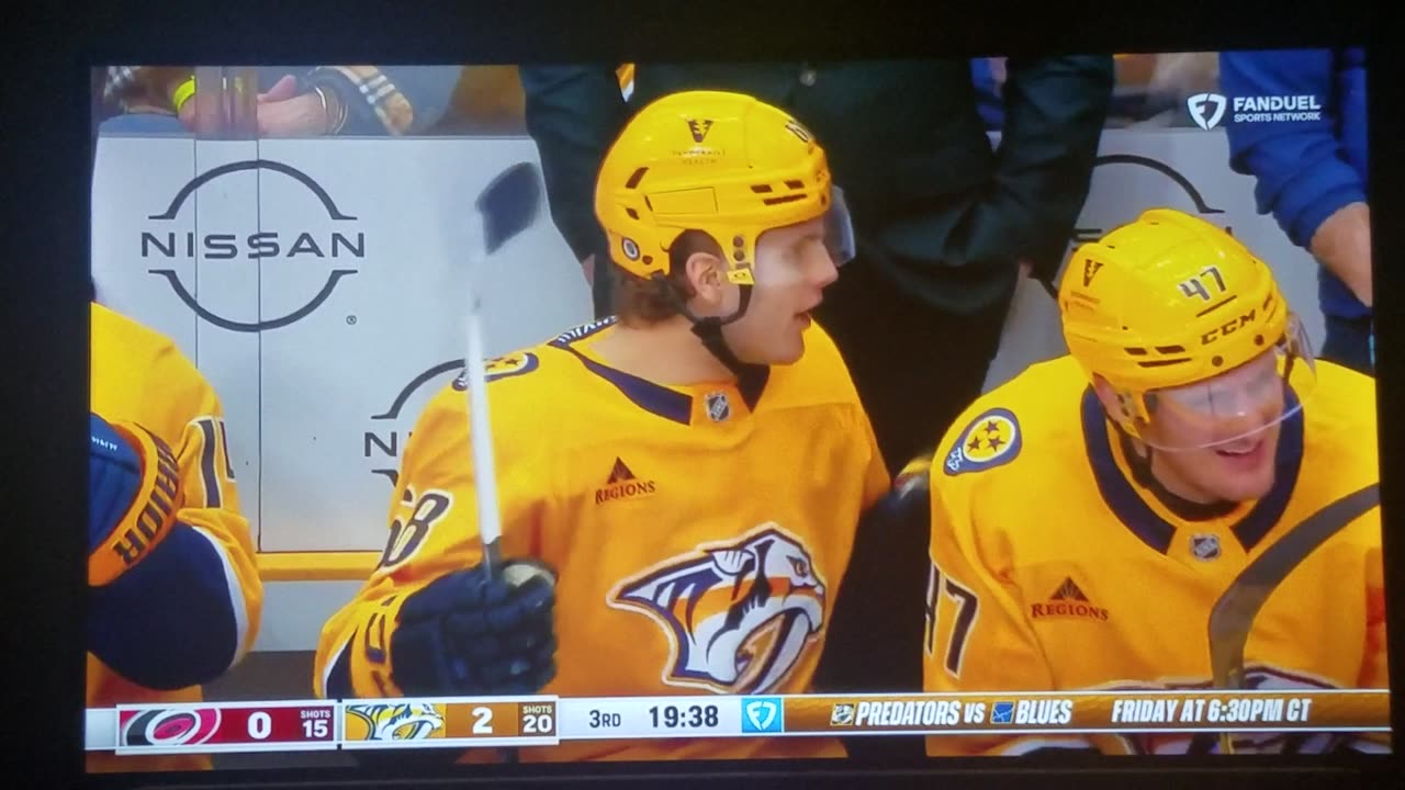 CAR vs NSH - Predators Lead 4-0