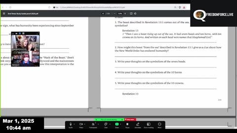 End Times Study # 16 - MARK OF THE BEAST - Saturday March 1, 2025.