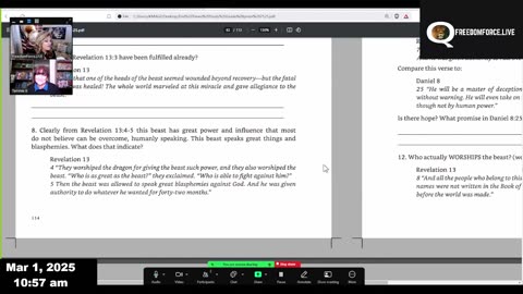 End Times Study # 16 - MARK OF THE BEAST - Saturday March 1, 2025.