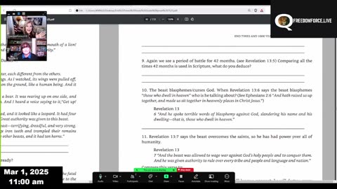 End Times Study # 16 - MARK OF THE BEAST - Saturday March 1, 2025.