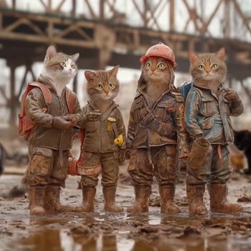 Construction Cats