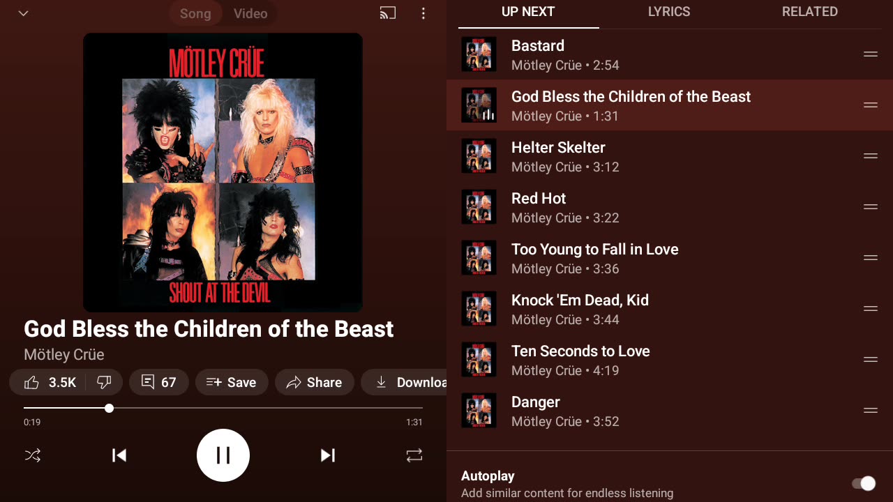 Motley Crue Shout at the Devil Full Album