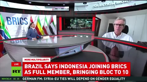 BRAZIL SAYS INDONESIA JOINING BRICS RT AS FULL MEMBER, BRINGING BLOC TO 10