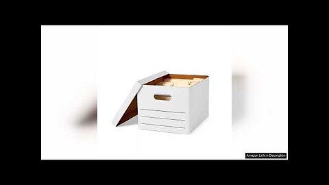 Amazon Basics Storage and Filing Boxes With Lid and Handles, Legal/Letter Size, Review