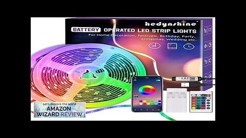 HEDYNSHINE Battery Operated Led Strip Lights 20ft USB led Strip Lights Battery Review