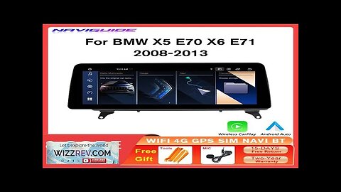 NAVIGUIDE 12.3'' Android 13 For BMW X5 E70 X6 E71 2008-2013 CCC Review