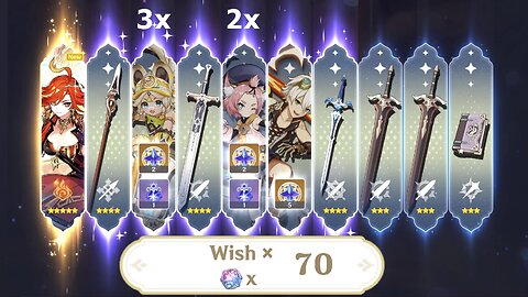 70 Pulls [F2P] Mavuika + Pity Counter (Genshin Impact)