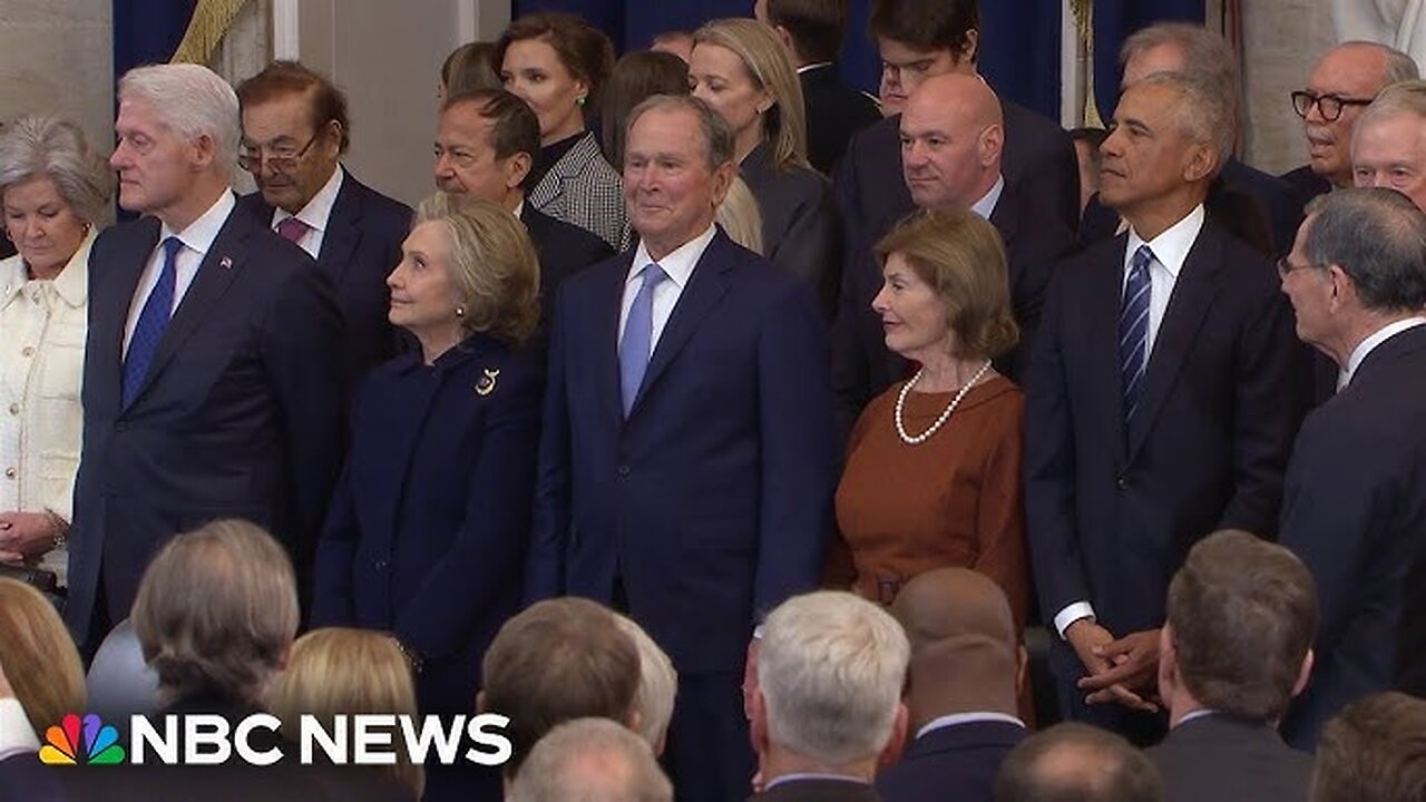 Former presidents and vice presidents introduced at Trump’s inauguration