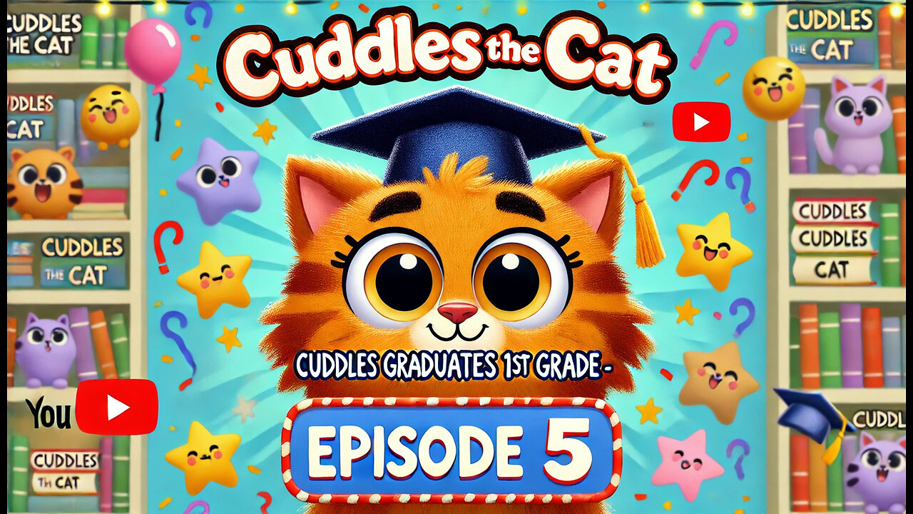 CUDDLES THE CAT - EPISODE 5 | CUDDLES GRADUATES 1ST GRADE