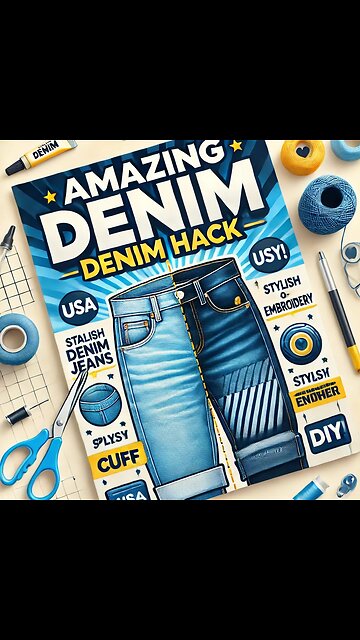 Transform Your Jeans with This Amazing #DenimHack | DIY Denim Tricks for a Trendy Look!"