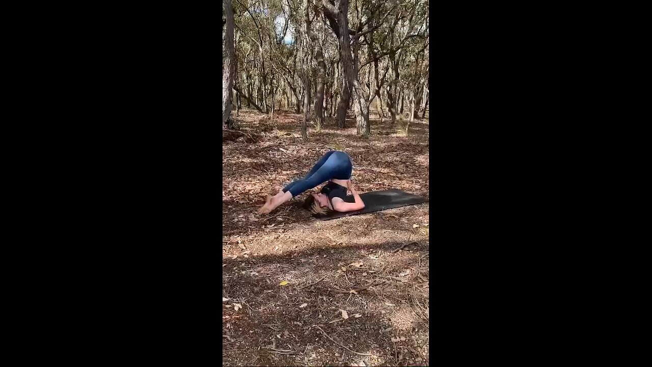 yoga flow in the forest 🌱