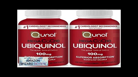 Qunol Ubiquinol CoQ10 100mg Softgels Mega Ubiquinol 100mg Superior Absorption Review