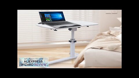 Angle & Height Adjustable Rolling Table Laptop Notebook Stand Tiltable Table Top Review