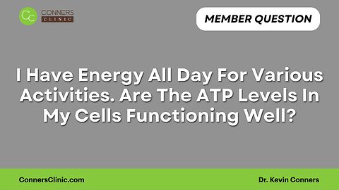 Are The ATP Levels In My Cells Functioning Well?