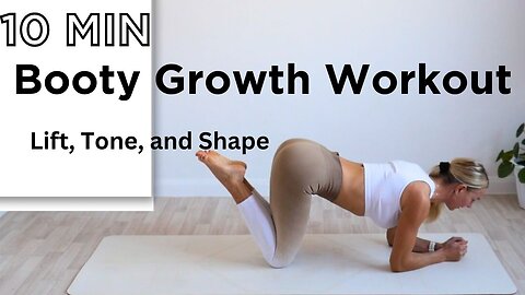 Booty Burn At-Home - No Equipment Needed, Grow Your Glutes, Glutes Training, Intense Glute Training