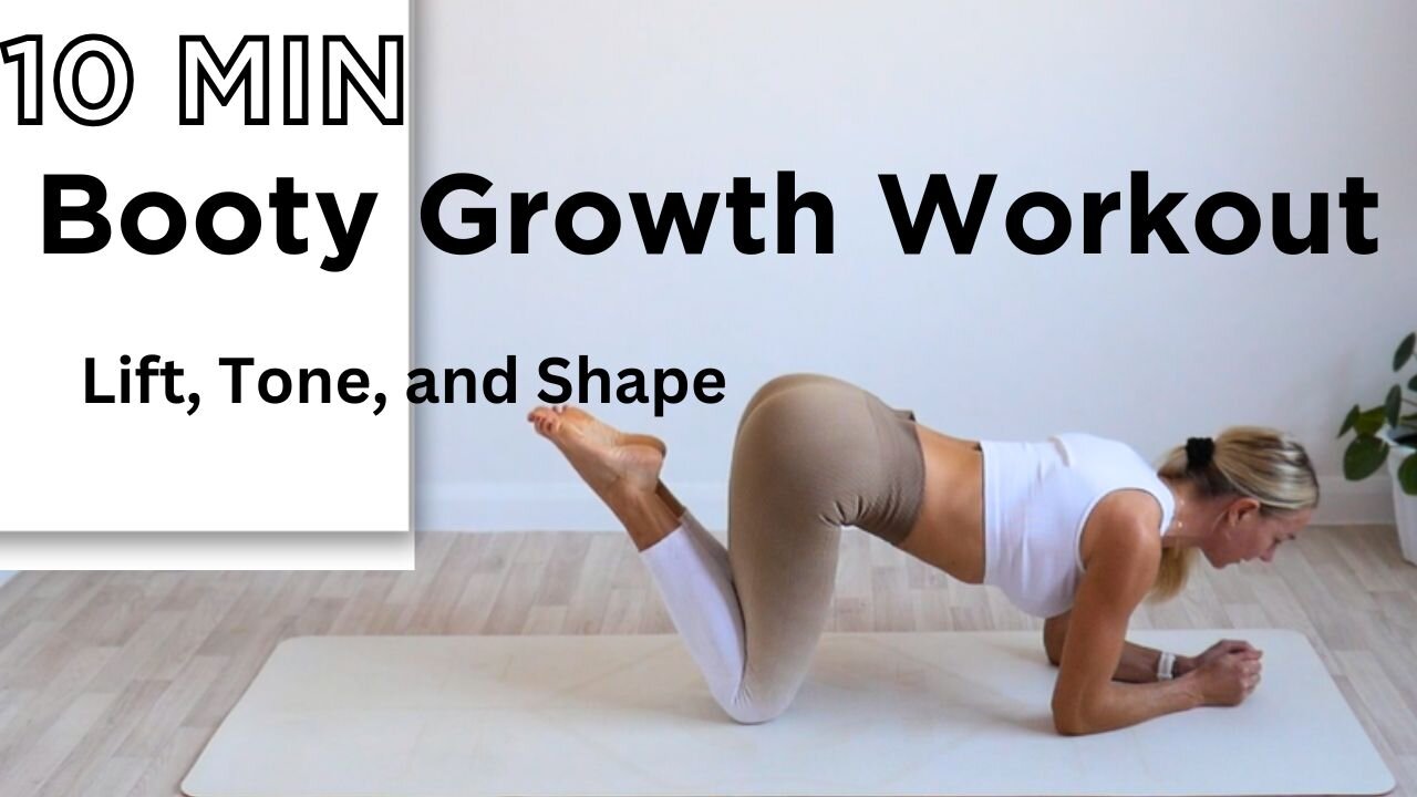 Booty Burn At-Home - No Equipment Needed, Grow Your Glutes, Glutes Training, Intense Glute Training