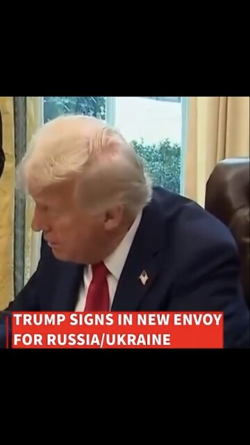 TRUMP❤️🇺🇸🥇🪽APPOINTS SPECIAL ENVOY🤍🇺🇸🏅🪽📜✍️ON RUSSIA🇷🇺UKRAINE🇺🇦CONFLICT💙🇺🇸🏅🪽🏛️⭐️