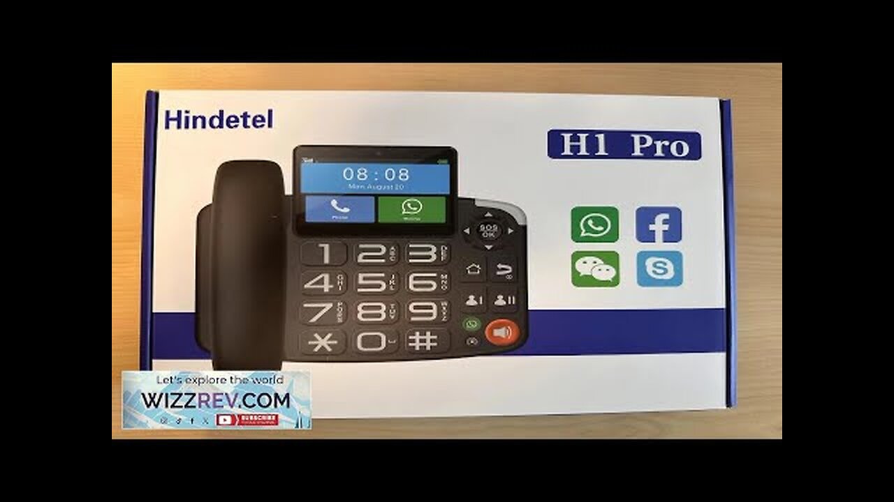 Dual SIM Card Quad Band Desktop Wireless Phone Home Landline Telephone Wall Review