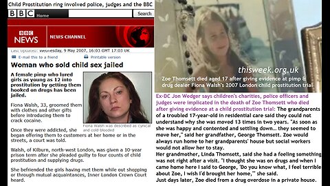 Grooming gangs a distraction, London child prostitution/drug rings involve judges, cops and the BBC!